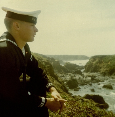 Ron Marlett visiting Monterey, California after graduating from boot camp.