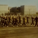 Ron Marlett in the Coast Guard Marching Band.