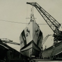 USCGC Winnebago in drydock.