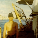Ron Marlett working onboard the USCGC Winnebago.