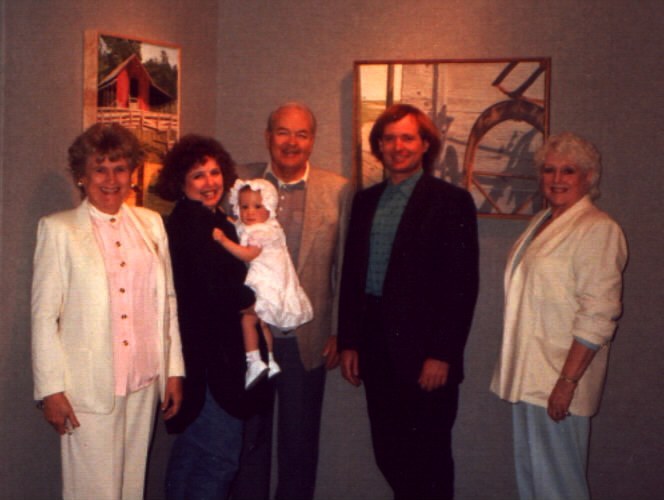 Ron Marlett and his family at a Martin Lawrence Gallery.