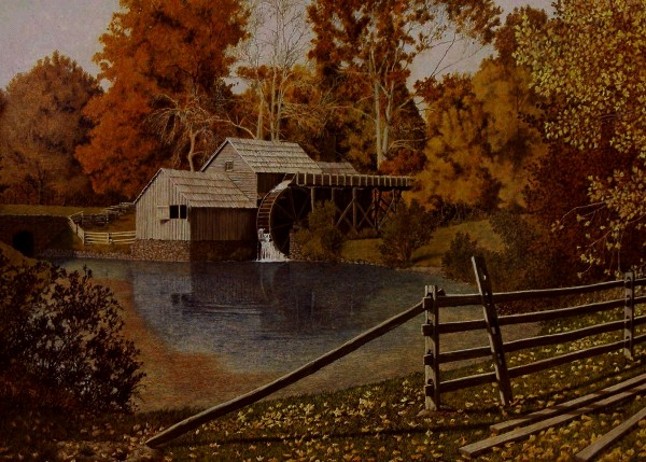 The Mabry Mill in Virginia.