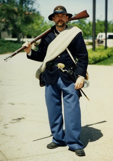 Ron Marlett's brother Rich dressed as a Union soldier.