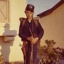 At 10-years old, Ron Marlett dressed up as a soldier.