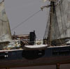 Detail of Ron Marlett's model CSS Alabama.