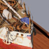 Detail from Ron Marlett's model USS Oregon.