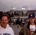 Ron Marlett and his brother's son Greg at the Dodger's Stadium.
