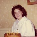 Ron Marlett's sister Glennis celebrating her birthday.