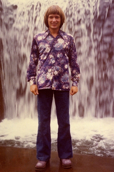 Ron Marlett standing near the Ira Keller Fountain.