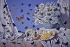 Still Life with Butterflies by Ron Marlett.