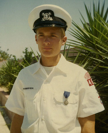 Ron Marlett in his quartermaster uniform.