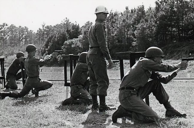 Ron Marlett's brother Rob at Army boot camp.