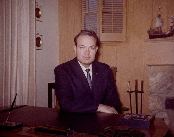 Ron Marlett's father Howard at the Canoga Park home.