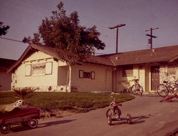 Ron Marlett's family home in Canoga Park.